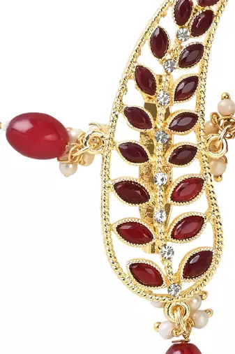 Gold plated kundan safa kalangi brooch for groom/men/dulha pagadi 