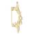 Gold plated floral brooch pins coat dress gown shawl wedding bridal brooch accessories for women & girls 