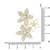 Gold plated floral brooch pins coat dress gown shawl wedding bridal brooch accessories for women & girls 