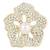 Gold plated stylish traditional brooch/lapel pin for women 