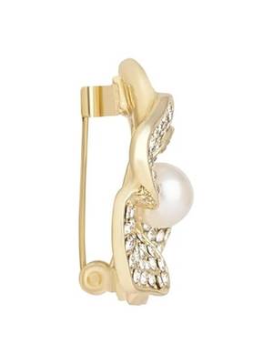 Gold plated stylish traditional brooch/lapel pin for women  4