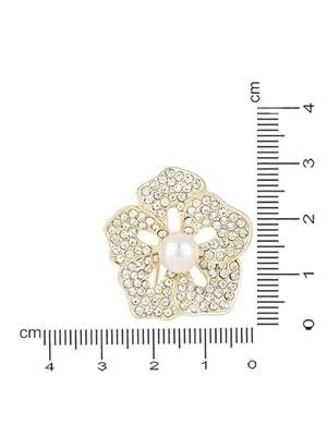 Gold plated stylish traditional brooch/lapel pin for women  5