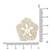 Gold plated stylish traditional brooch/lapel pin for women 