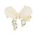 Gold plated stylish traditional brooch/lapel pin for women 