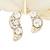 Gold plated stylish traditional brooch/lapel pin for women 