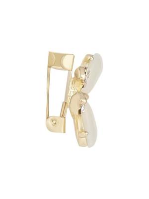 Gold plated stylish traditional brooch/lapel pin for women  4