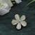 Gold plated stylish traditional brooch/lapel pin for women 