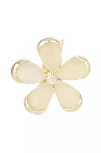 Gold plated stylish traditional brooch/lapel pin for women 