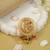 Round gold plated traditional juda pin/hair brooch/jadai billa with leaf pattern and beads
