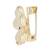 Gold plated stylish traditional brooch/lapel pin for women 