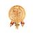 Round gold plated traditional juda pin/hair brooch/jadai billa with leaf pattern and beads
