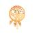 Tree motif juda pin/hair brooch/jadai billa in gold plated traditional with accents and dangling pearls for women 