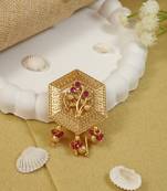 Hexagon design juda pin/hair brooch/jadai billa with stones and detailing for traditional looks for women 