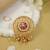 Antique round juda pin/hair brooch/jadai billa with stones, pearls and filigree craftwork for women 