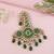 Gold plated traditional stone pearl drop safa kalangi brooch for groom/men/dulha pagadi