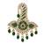 Gold plated traditional stone pearl drop safa kalangi brooch for groom/men/dulha pagadi