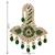 Gold plated traditional stone pearl drop safa kalangi brooch for groom/men/dulha pagadi
