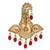 Gold plated traditional stone pearl drop safa kalangi brooch for groom/men/dulha pagadi 