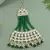 Gold plated mughal beautiful long pearl kundan jhumar passa/jhoomar maang tikka for women 