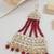 Gold plated mughal beautiful long pearl kundan jhumar passa/jhoomar maang tikka head accessory for women 
