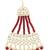 Gold plated mughal beautiful long pearl kundan jhumar passa/jhoomar maang tikka head accessory for women 