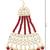 Gold plated mughal beautiful long pearl kundan jhumar passa/jhoomar maang tikka head accessory for women 
