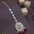 Gold plated traditional kundan & pearl maang tikka for women 