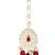 Gold plated traditional kundan & pearl maang tikka for women 
