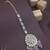 Gold plated traditional kundan & pearl maang tikka for women 