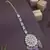 Gold plated traditional kundan & pearl maang tikka for women 