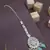 Gold plated traditional kundan & pearl maang tikka for women 