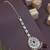 Gold plated traditional kundan & pearl maang tikka for women 