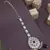 Gold plated traditional kundan & pearl maang tikka for women 