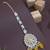 Gold plated traditional kundan & pearl maang tikka for women 