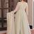 Pista star georgette gown with beads & sequins embroidery, full stitched with canvas patta, dupatta set