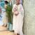 Aaysa women pure cotton embroidered white kurta with pant and dupatta