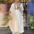 Aaysa women pure cotton embroidered white kurta with pant and dupatta