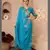 Blue Women Pure Cotton Embroidered Kurta With Pant And Dupatta