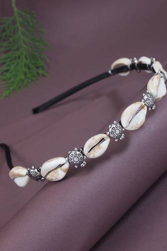 Women's ethnic boho style shell hairbands head piece hair accessories