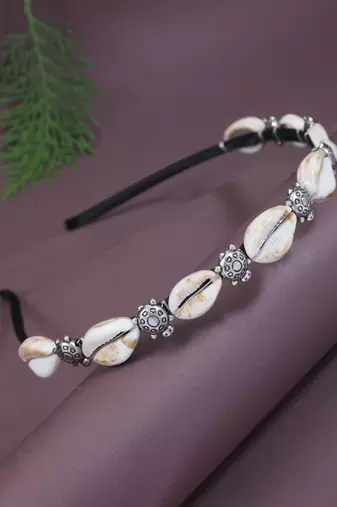 Women's ethnic boho style shell hairbands head piece hair accessories