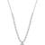 Silver plated cubic zirconia american diamond necklace & earrings jewellery set for women