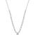 Silver plated cubic zirconia american diamond necklace & earrings jewellery set for women