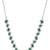 Silver plated cubic zirconia american diamond necklace & earrings jewellery set for women