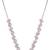 Silver plated cubic zirconia american diamond necklace & earrings jewellery set for women