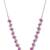 Silver plated cubic zirconia american diamond necklace & earrings jewellery set for women