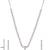 Silver plated cubic zirconia american diamond necklace & earrings jewellery set for women