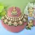 Classic green color kundan necklace set with beautiful stone detailing