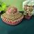 Handcrafted white color kundan necklace set with classic detailing