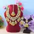 Vibrant yellow color kundan necklace set for cultural functions