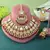 Rich maroon color kundan necklace set for engagement ceremonies